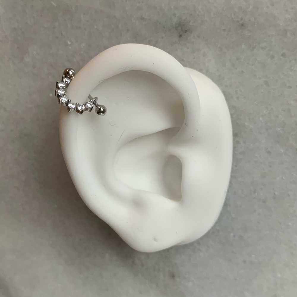 COPY - Crystal Micro-Inlaid U-Shaped Cartilage Earring